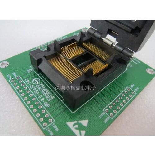 Original YAMAICHI IC Test Seat TQFP80/DIP80 Burning Programmer TQFP80 Socket Adapter