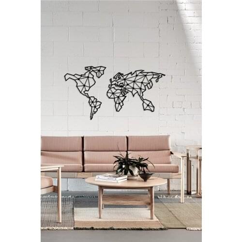Pirudem Metal World Map 120x64 Cm PD1711113