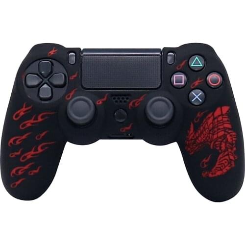 Dust-proof Protective Shell Handle Cover Soft Silicone Sleeve Case Skin Shell for for PS4 Controller