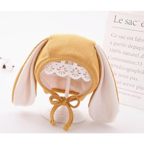 Cute Bunny Hat Autumn Winter Baby Hat For Boys Girls Bonnet Enfant Toddler Warm Earflap Kids Cap Baby Photography Props 3-12M