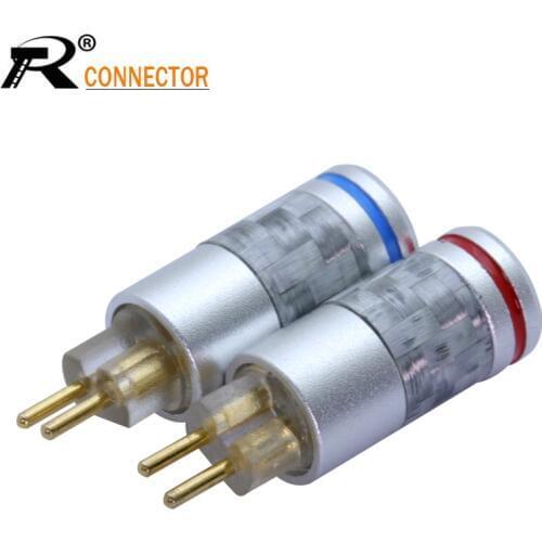 2pcs/1pair 0.78mm Earphone Pin Plug for Westone UM3X W4R UE18 Connector Adapter Carbon Fiber MMCX Plug