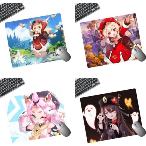 Genshin Impact Mouse Pad Gaming Accessories Small PC Laptop Gamer Mousepad Anime keyboard desk mat gamer mouse pad for csgo