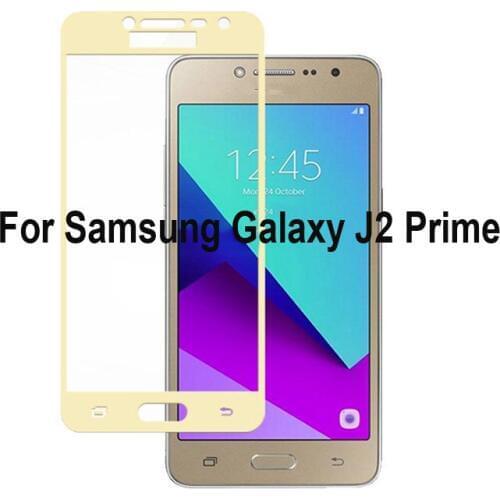 Ultra-Thin White black color full screen protector Tempered Glass film For Samsung Galaxy J2 Prime Screen protective glass film