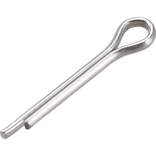 Uxcell 60Pcs Split Cotter Pin - 1.5mm x 10mm 304 Stainless Steel 2-Prongs Silver Tone for Home DIY Application