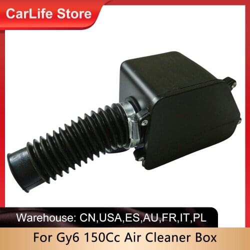 Air Filter Box Intake Cleaner Air Cleaner Box For Gy6 150Cc Go Kart Scooter Moped Quad High Performance