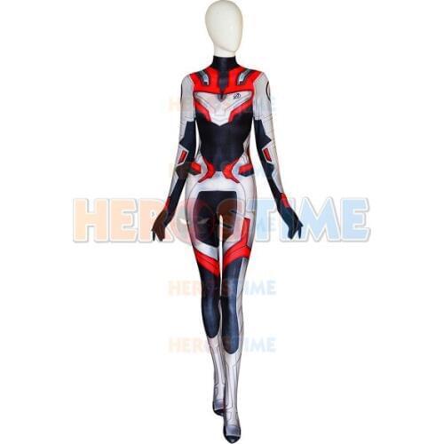 High Quality Woman 4 Cosplay Costumes 2019 Endgame film Quantum Realm Team Female Bodysuits Custom Made