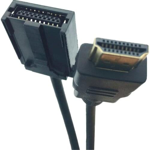 High Speed HDMI-compatible 1.4 Type E to Type A Male Video Audio Cable 1.5M Automotive