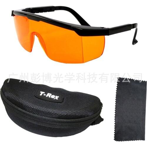 DNA fluorescence detection protective glasses 510-600nm anti blue laser goggles customization