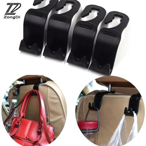 ZD 4Pcs Multi-purpose car rear seat hook for Ford Focus 2 3 VW Passat B6 B5 B7 B8 Toyota Avensis Skoda Octavia A5 A7 2 Rapid