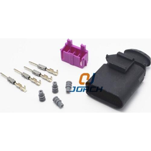 10 sets VW 4 pin 1.5mm jack plug auto waterproof male connector 1J0973804