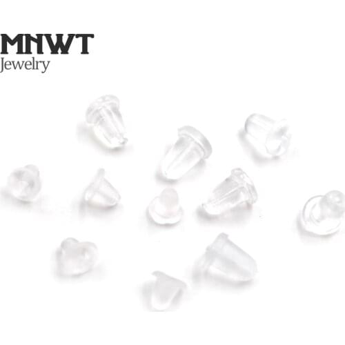MNWT 1000Pcs Free Shipping Wholesale Bullet Plastic Ear Plugging Blocked Earring Back DIY Earrings Jewelry Accessories