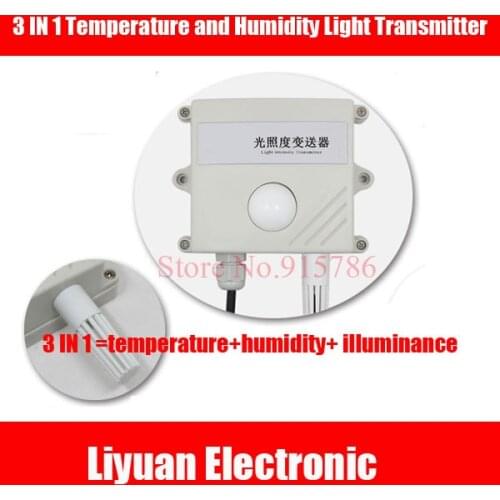 3 IN 1 Temperature and Humidity Light Transmitter/Industrial Lux Meter/RS485 Illuminance Sensor/Temperature and Humidity Sensor