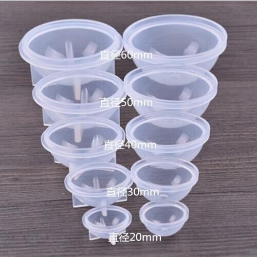 5 Sizes Silicone Round Ball Silicone Mold Resin Pendant Mold For Epoxy Resin 3D Jewelry Making DIY Crafts