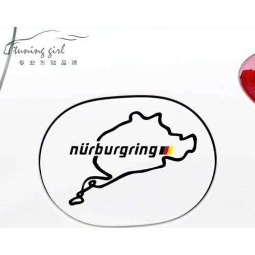 Car Stickers Nurburgring Racing Track Funny Creative Decals For Fuel Tank Cap Windshield Auto Tuning Styling 15x11cm 19x14cm D15