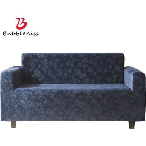 Bubble Kiss Crystal Velvet Sofa Covers For Living Room Elastic Corner Sofa Cover Home Stretch Slipcovers Universal Couch Cover