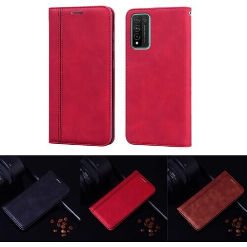 Luxury Retro Phone Cases on HONOR 10X Lite Leather Flip Cover for Huawei honor 10X lite DNN-LX9 Wallet Case For honor 10x Light