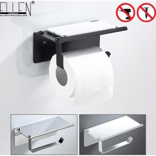 ELLEN Roll Toilet Paper Holder Bathroom Toilet Towel Paper Holder Phone Holder Bathroom Fixture Bathroom Accessories EL1013