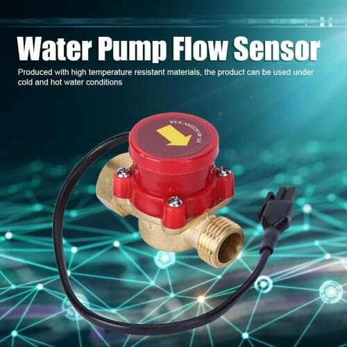 HT-60 4-4 G3/4in 220V 60W Water Flow Sensor Switch Meter Pressure Controller Automatic Circulation Pump Thread Connector