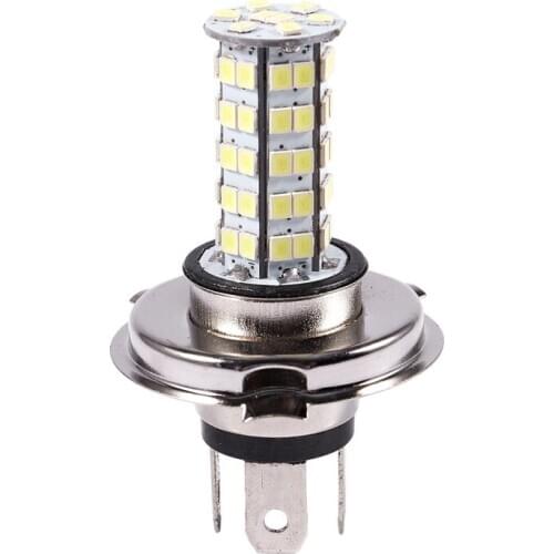 H4 3528 68-SMD LED 6500K 310-Lumen White Fog Light Bulb Headlight Car DC 12V