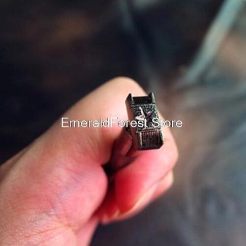 Leather carving leather art printing tools DIY hand tools new fine carving steel mat printing tools