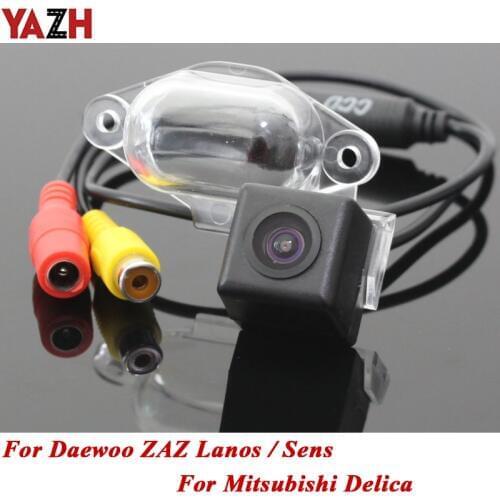 YAZ 170 Degree Car Rear View Camera For Mitsubishi Delica / For Daewoo ZAZ Lanos Sens HD CCD Car Back Up Reverse Camera RCA