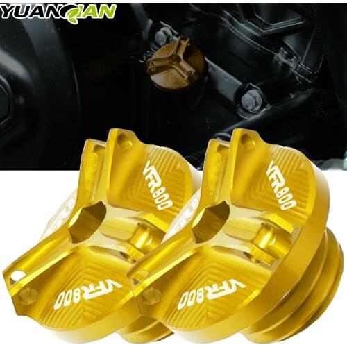 For Honda VFR800 Aluminum Motprbike Motorcycle Engine Oil Cup Oil Fill Cap For Honda VFR800 VFR 800 VFR-800 2002-2017 2016 2015