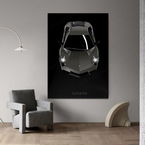 Lamborghiny Art Poster And Print Wall Art Wall Picture Canvas Painting Home Decor For Living Room frame