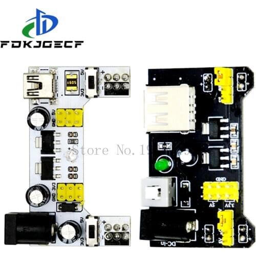 MB102 Breadboard Power Supply Module /MB102 white Breadboard Dedicated Power Module 2-way 3.3V 5V MB-102 Solderless Bread Board