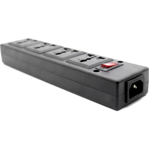 Multifunction 250v 13a 4 jack Universal power outlet PDU strip IEC320 plug adaptor desktop extension socket power cord converter