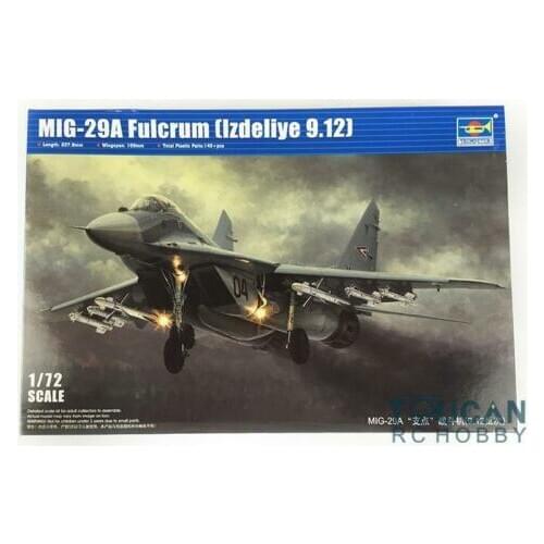 Trumpeter 01674 1/72 Plane Russian Mig-29A Fulcrum Lzdeliye 9.12 Aircraft Model TH05780-SMT2
