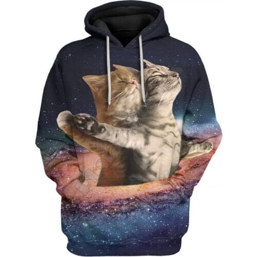 Galaxy Cat 3D Printed Men For Women hoodies Streetwear Fashion Hoodie/Sweatshirts Jacket Funny Drop shipping