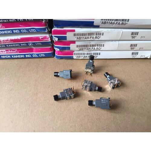 Original new 100% AB11AH-FA button switch 4pin 0.4VA 28V self reset with key cap