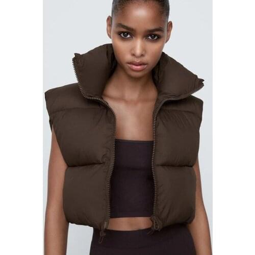 2021 Autumn Winter Women Fashion Double-Sided Jacket Coat Vintage Black Warm Sleeveless Cotton Outwear Female Casual Short Topss