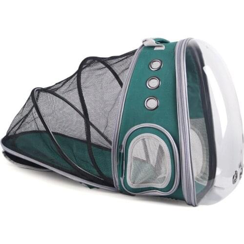 Transparent Space Capsule Breathable Pet Cat Backpack Small Pet Carrying Cage Outdoor Traveler Puppy Kitten Expand Space Carrier
