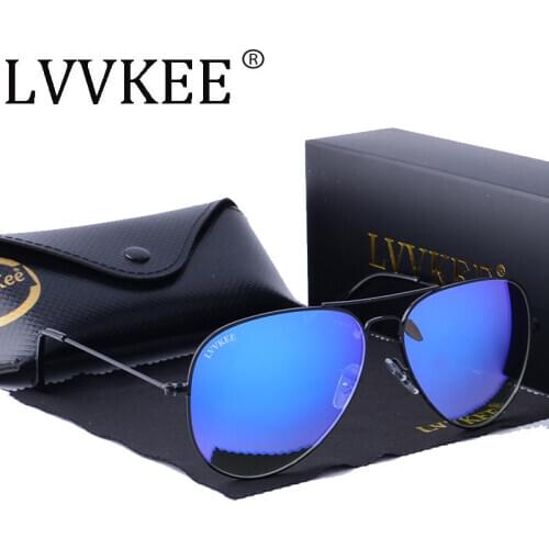 Luxury Brand logo Glass lenses women men Pilot sunglasses Gradient lens Blue green red pink retro 62MM Large frame lunette