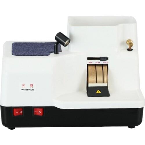 Manual Eyeglass Grinder Multi-wheel High Power Three Wheel Grinding Machine With LightThree-piece Grinding Wheel Combination