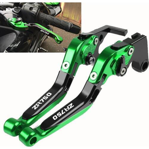 With ZR750 LOGO Motorcycle brake lever Adjustable Brake Clutch Levers Handle Handbar For Kawasaki ZR750 ZEPHYR 1991 1992 1993