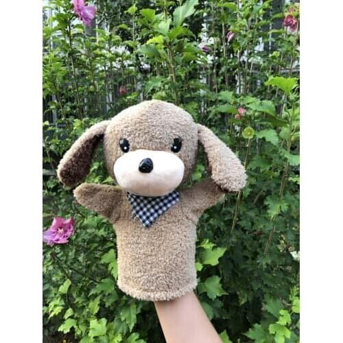 Dog Puppy Cute Animal Plush Hand Puppet Doll Pretend Play Parent Child Toy Gift Interactive toy Parent-child interactive toys