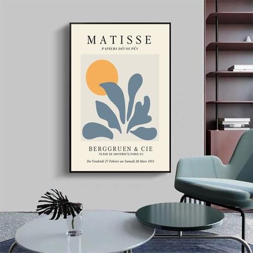 Modern Minimalist Nordic Living Room Art Retro Plant Flower Tree Leaf Poster Canvas Painting Wall Art Picture Home Decoration