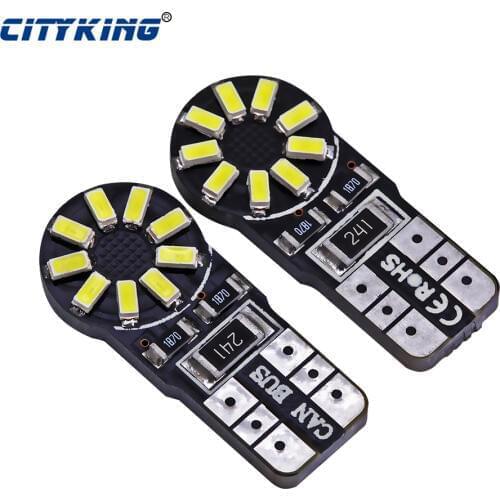 100pcs/Lot t10 led canbus T10 18led 3014 smd LED No OBC Error 194 168 W5W T10 18smd led Interior Instrument Light bulb lamp