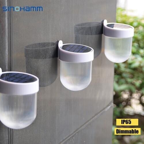 Solar Powered Dimmable Led outdoor wall light Lamp With Sensor Waterproof IP65 Hanging solar led light outdoor waterproof