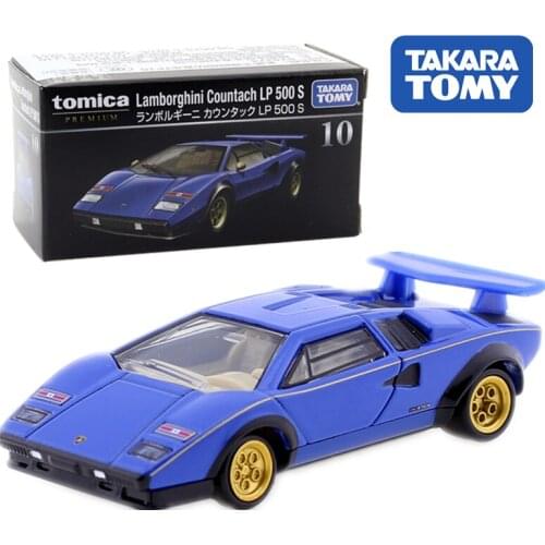 Tomica Premium No. 10 Lamborghini Countach LP500S Scale 1:61 TAKARA Tomy AUTO CAR Motors Vehicle Diecast Metal Model New Toys