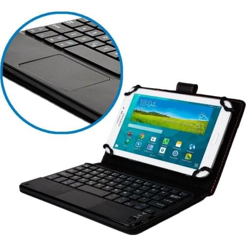 Universal Detachable Bluetooth Keyboard With Touchpad Leather Cover Case For Samsung Galaxy Tab 4 T230 T231 T111 P3100 P6800