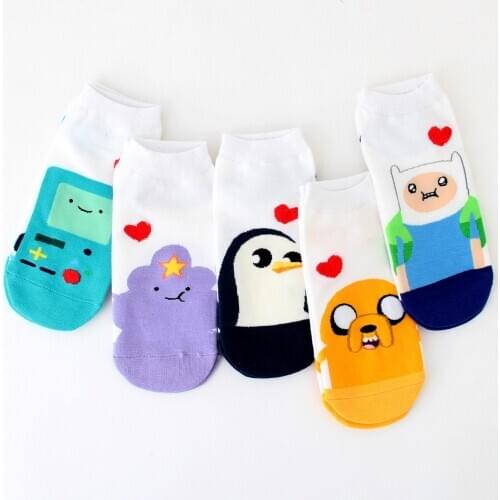 Ladies Socks Women Ankle Socks Cotton Korean Style Casual Sock for Girls Cartoon Spring Summer Fall Winter Adult Cute Socks