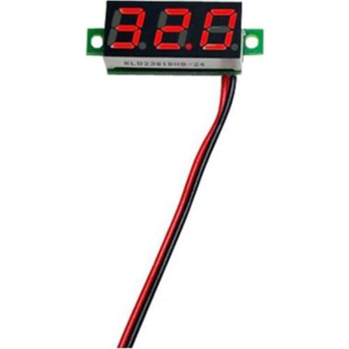 0.28 inch DC 32V Dual LED Digital Voltmeter Ammeter Voltage AMP Power Two-wire Digital Display DC Voltmeter Adjustable