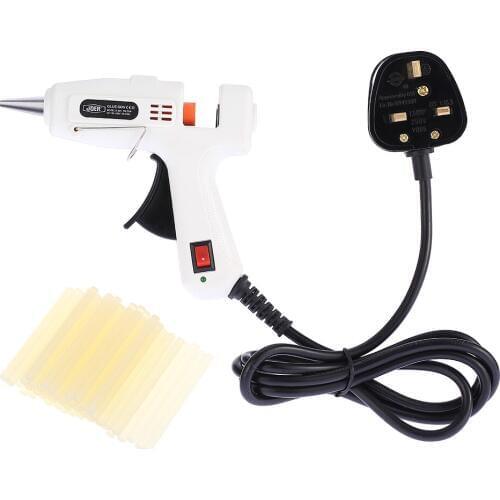 25W Hot Melt Glue Gun Professional Hot Glue Gun Mini Handy High Temp Heater Heating Craft Repair Tool with 50pcs Glue Sticks
