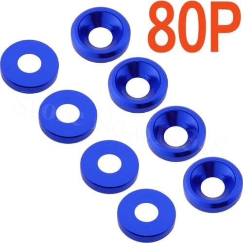 80PCS/Lot Aluminum M3 Countersunk Washer Flat Head Screws Bolts For RC Car Quadcopter Parts Drone Multirotors CNC