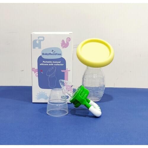 Amboch silicone manual breast feeding pump with 1 pc baby fruit pacifier
