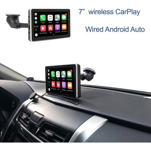 7" Car Portable Wireless Apple CarPlay Wired Android Auto Multimedia Bluetooth Navigation System for Mazda Suzuki Subaru