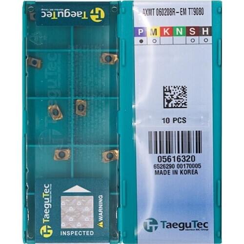 AXMT060208R-EM TT9080 100% Original TAEGUTEC carbide insert with the best quality 10pcs/lot free shipping